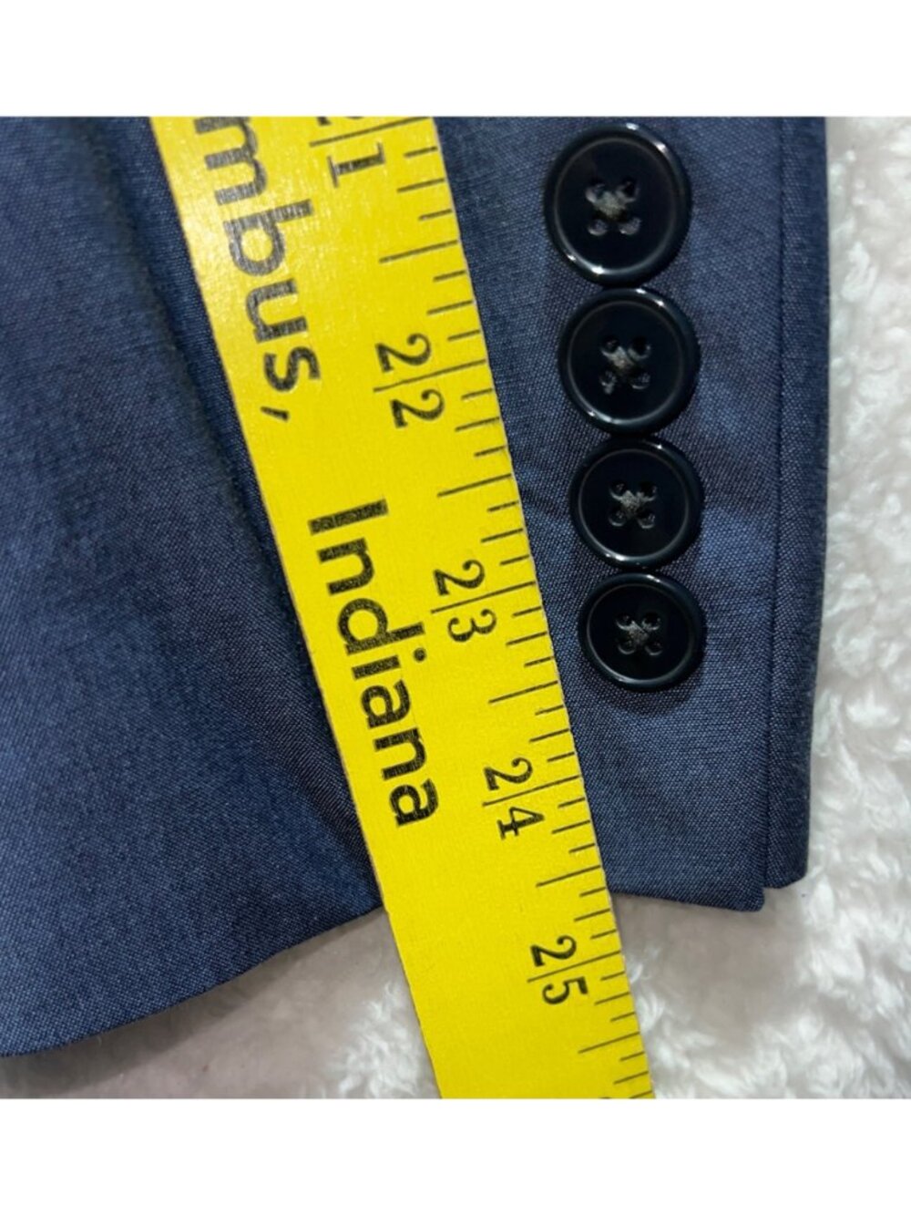 2 pc Calvin Klein Mens Blue Suit Two-Button Blazer 38R w Dress Pants 32W x32 - Picture 6 of 11
